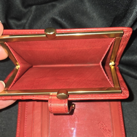 Coach Scarlet Leather Card Holder - Picture 4 of 10
